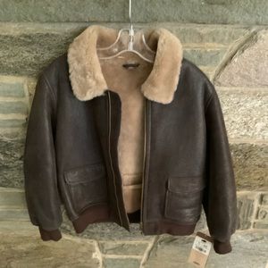 Beautiful shearling unisex coat